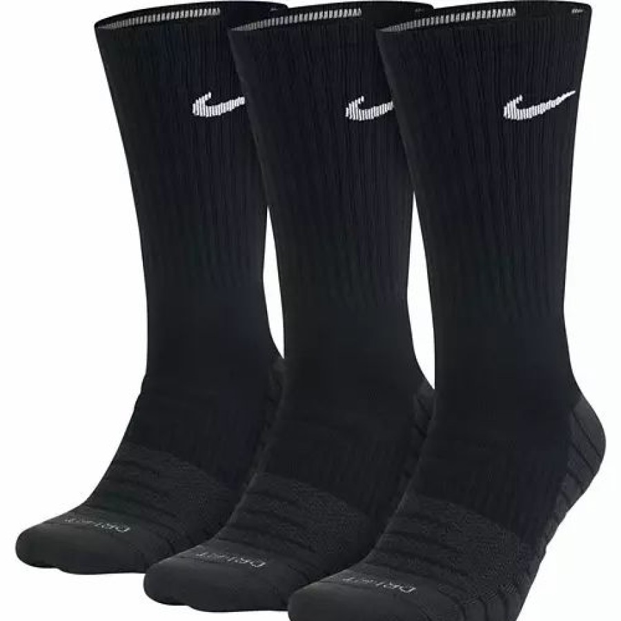 Clothing * | Adult Nike Dry Cushion Training 3 Pack Crew Running Socks