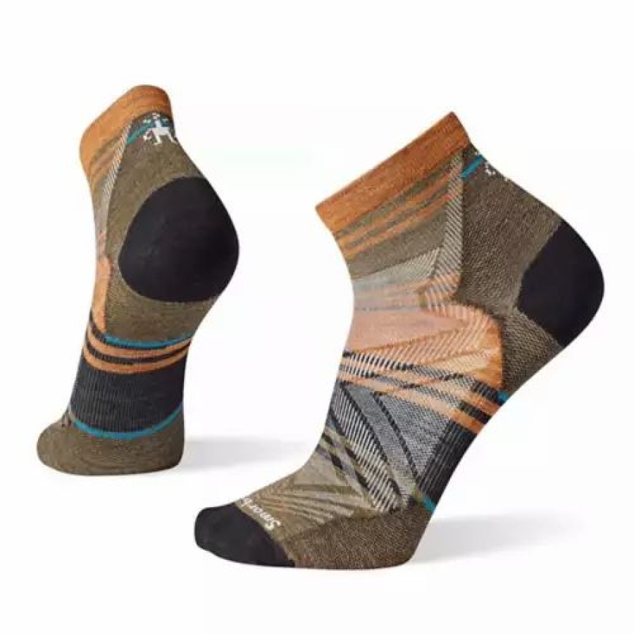 Clothing * | Adult Smartwool Zero Cushion Ankle Running Quarter Socks Black/Orange