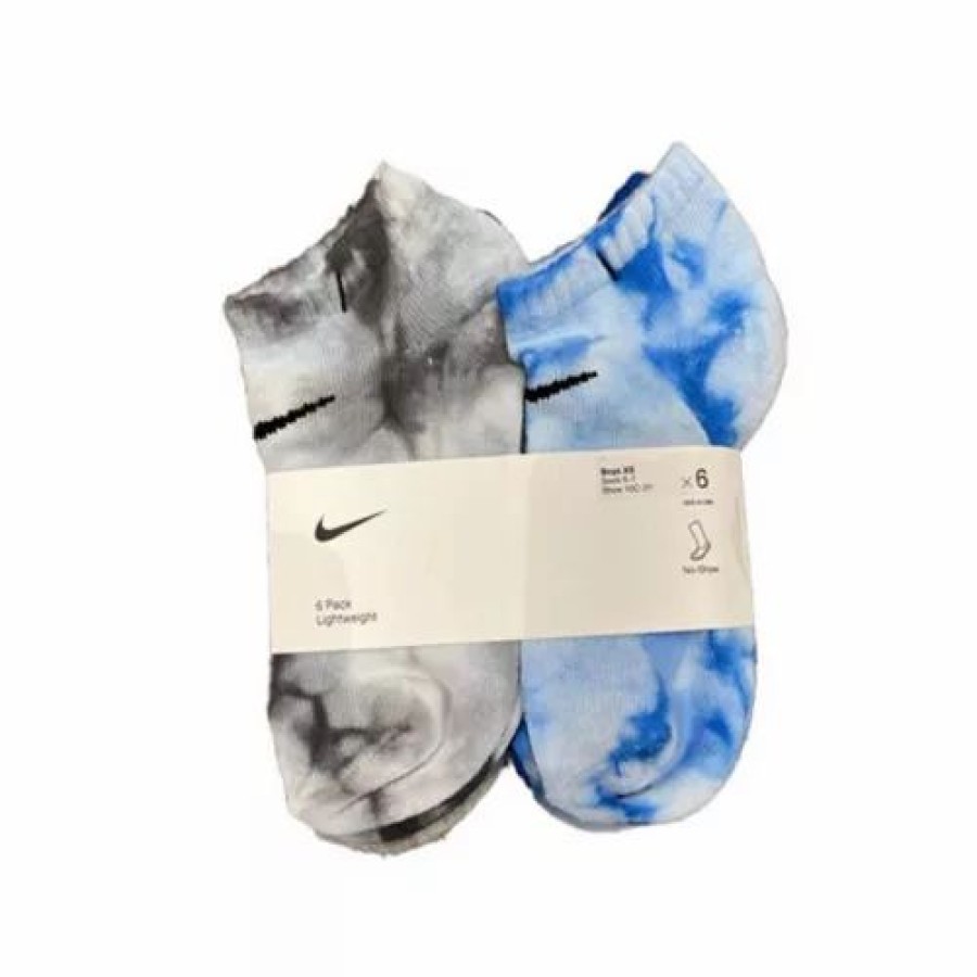 Clothing * | Kids' Nike Tye Dye 6 Pack No Show Socks