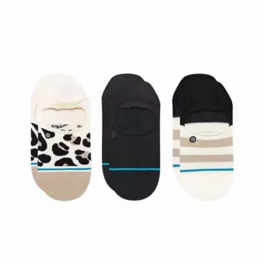 Clothing * | Women'S Stance 3 Pack No Show Socks Leopard