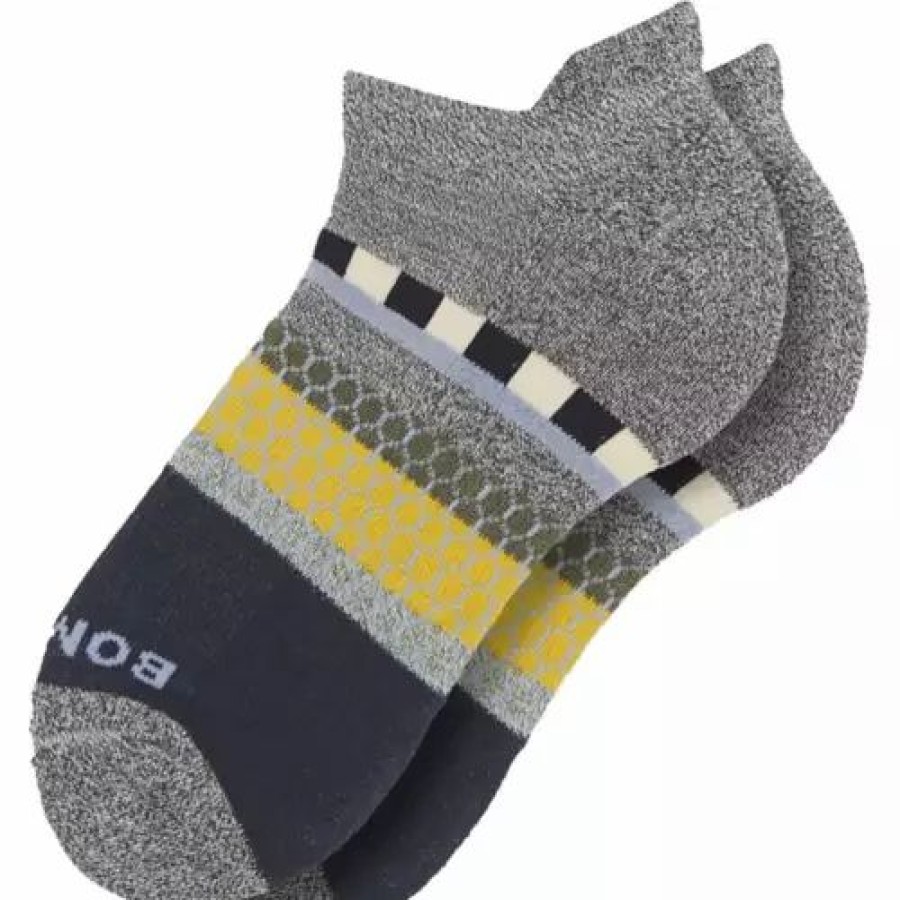 Clothing * | Women'S Bombas Colorblock Ankle Socks Charcoal