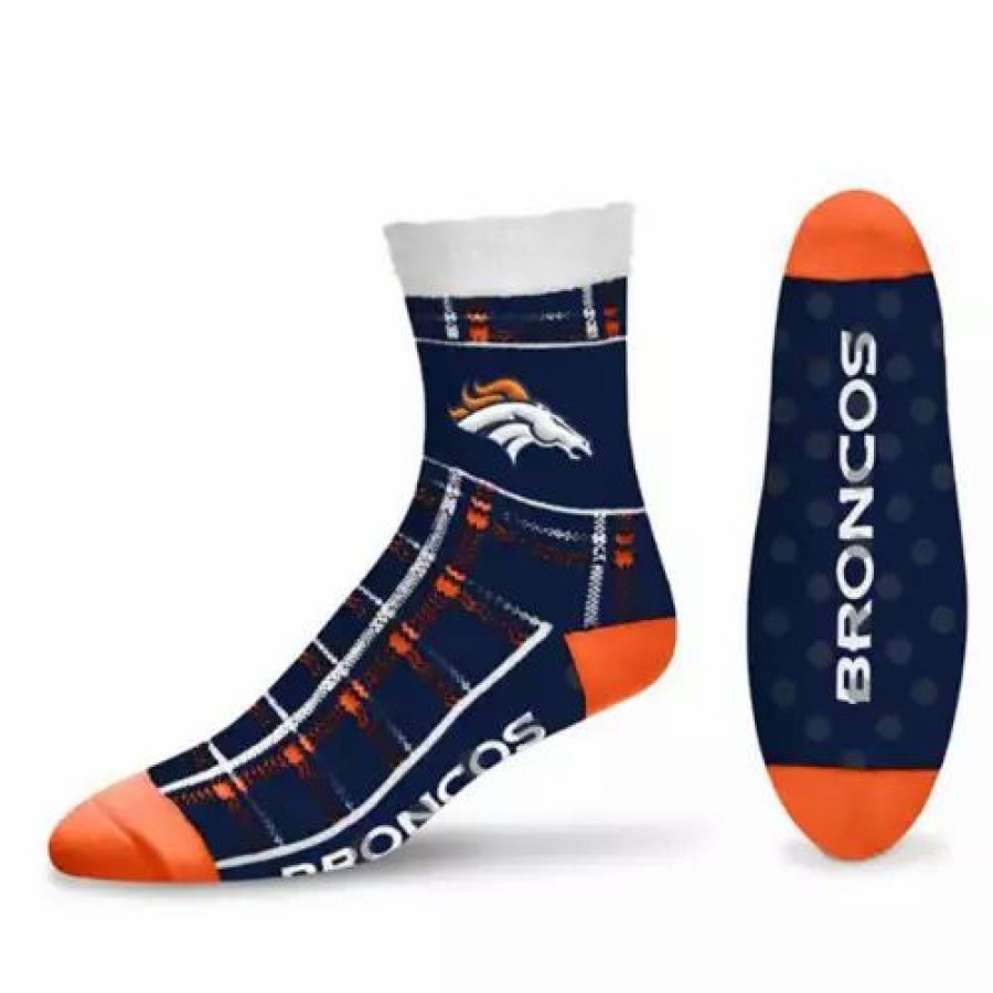 Nfl * | For Bare Feet Denver Broncos Cozy Cabin Socks