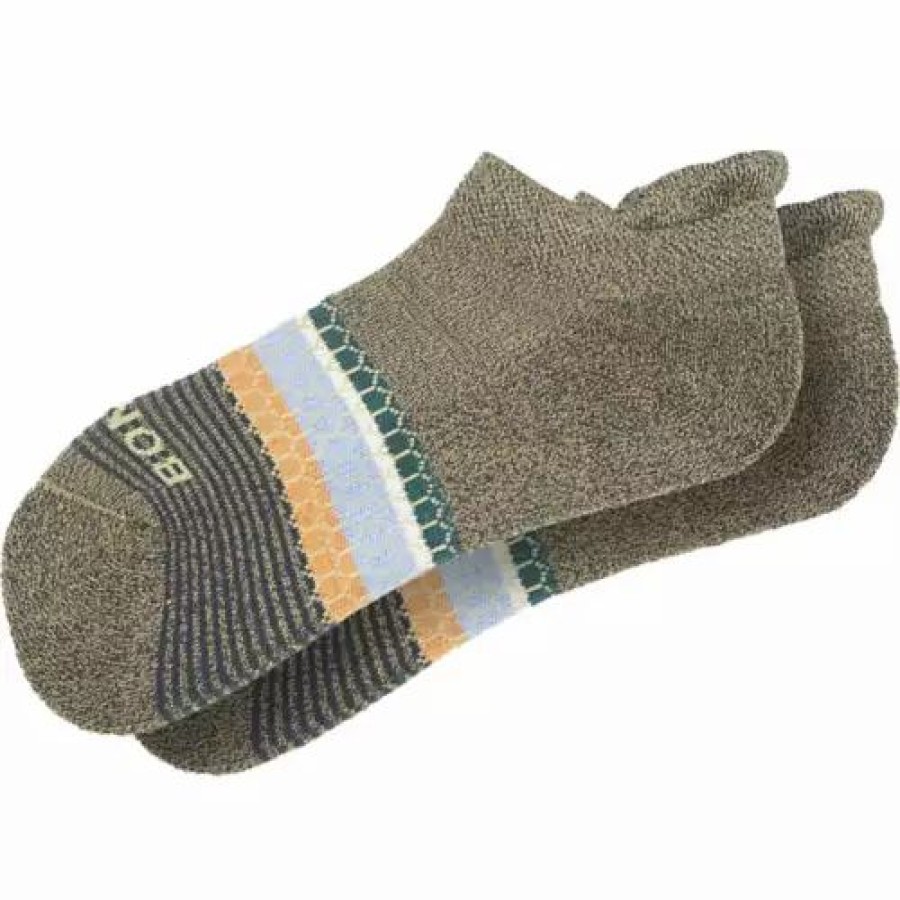 Clothing * | Women'S Bombas Stripe Block Ankle Socks Twine