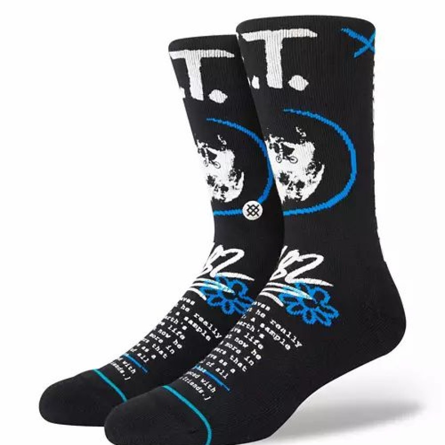 Clothing * | Adult Stance Extra Terrestrial Crew Socks Black