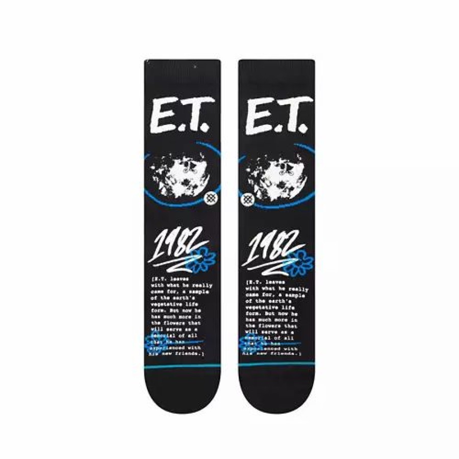 Clothing * | Adult Stance Extra Terrestrial Crew Socks Black