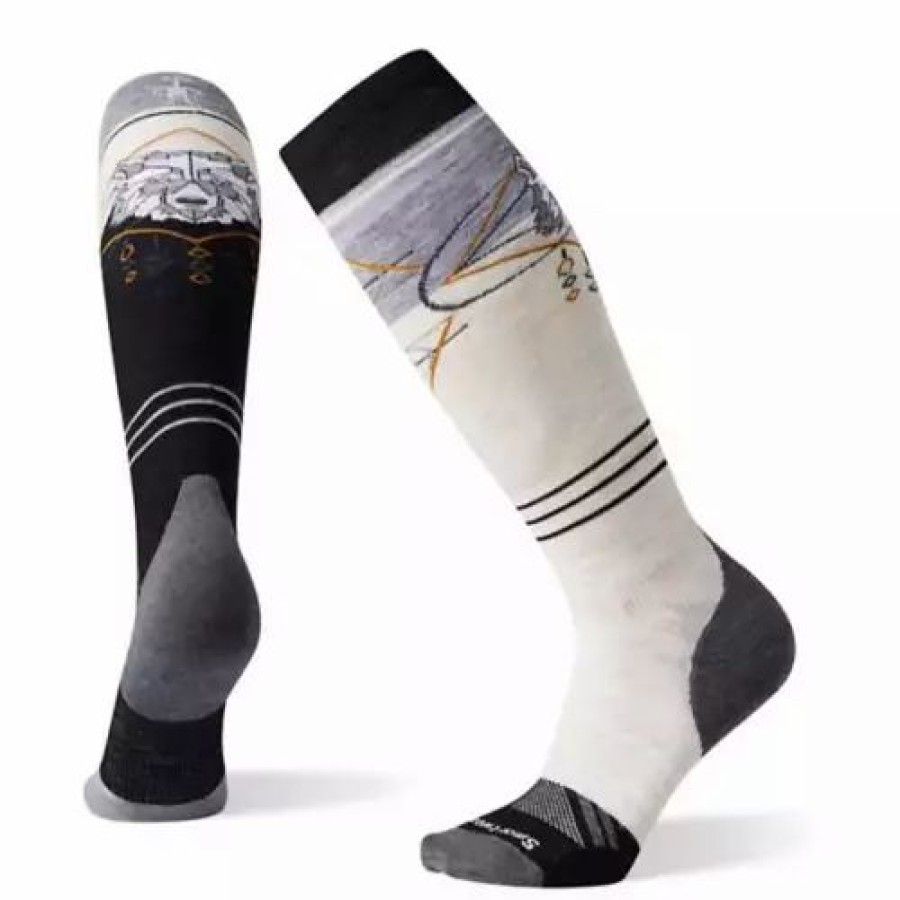 Clothing * | Women'S Smartwool Phd Pro Free Knee High Snowboarding Socks Black