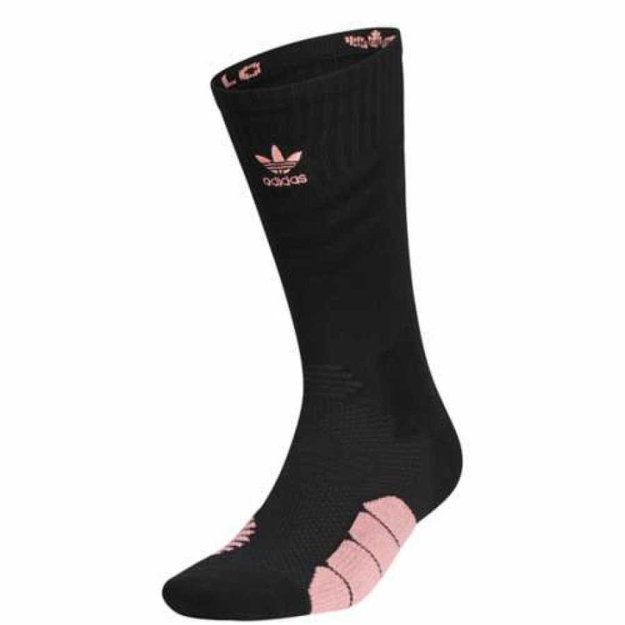 Clothing * | Adult Adidas Vision Tech 2 Pack Crew Socks Black