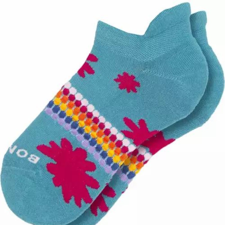 Clothing * | Women'S Bombas Flower Power Stripe Ankle Socks