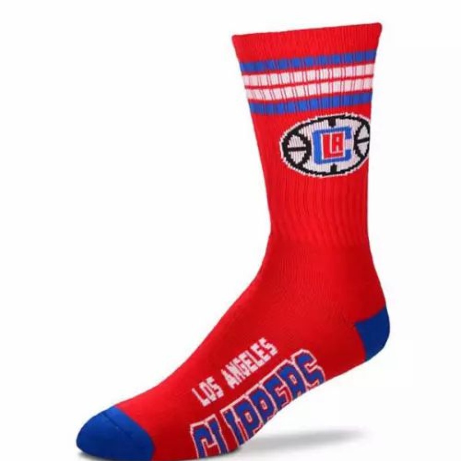 Nba * | For Bare Feet Los Angeles Clippers 4 Stripe Deuce Socks