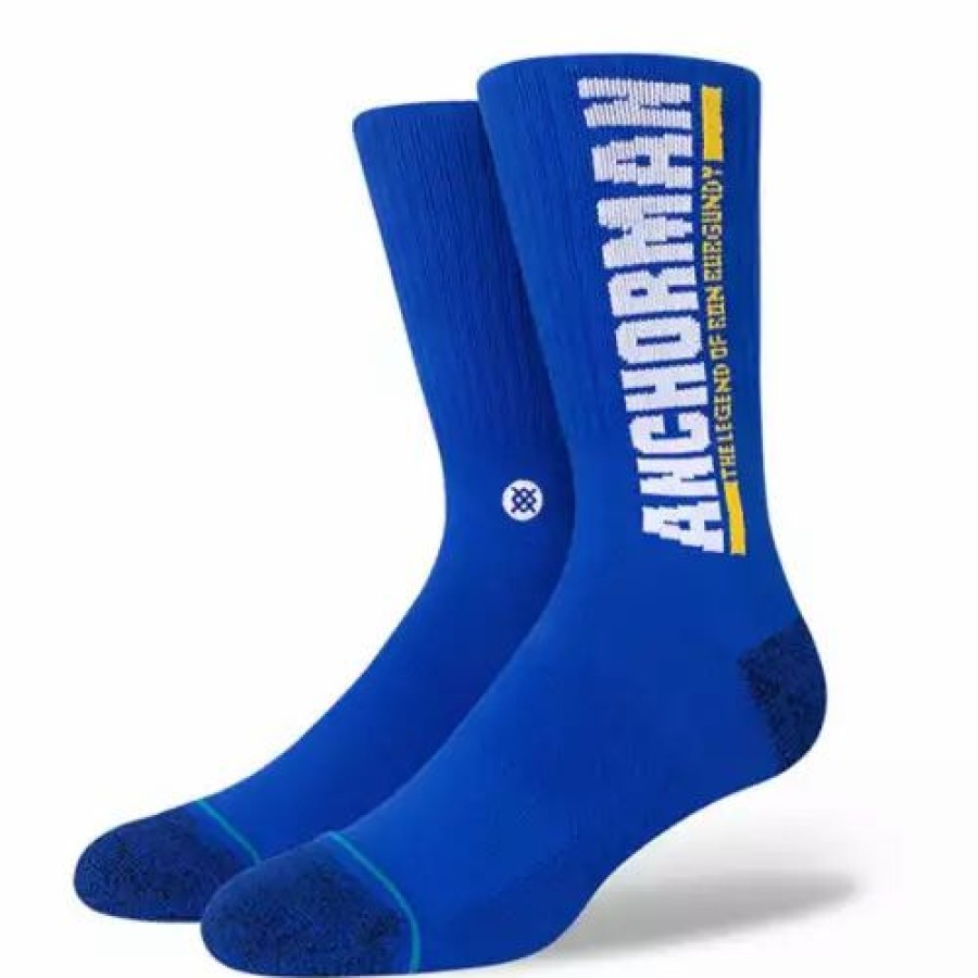 Clothing * | Adult Stance Legend Crew Socks Blue