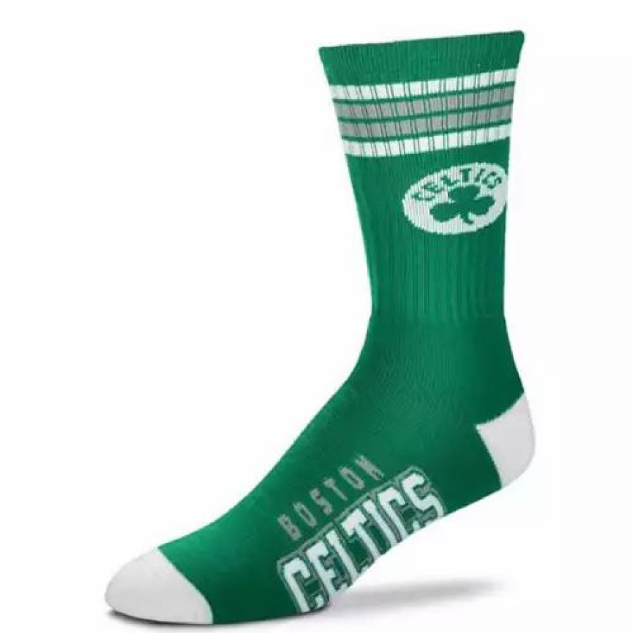 Nba * | For Bare Feet Boston Celtics 4 Stripe Deuce Socks