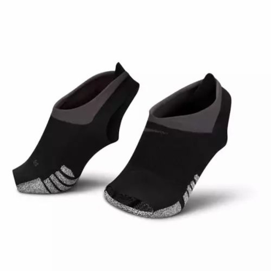 Clothing * | Women'S Nike Grip Studio Toeless Footie No Show Yoga Socks Black/Anthracite