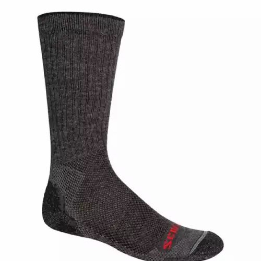 Clothing * | Men'S Scheels Outfitters Moose 4 Pack Crew Hunting Socks Heather Grey