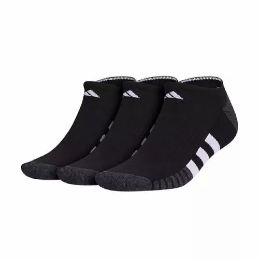 Clothing * | Men'S Adidas Cushiond 3.0 3 Pack Ankle Socks Black