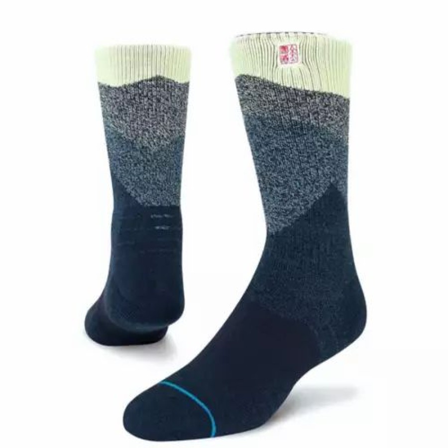 Clothing * | Adult Stance 4 Peaks Crew Hiking Socks Navy