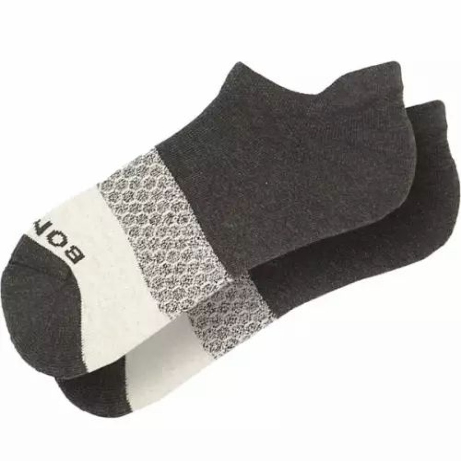 Clothing * | Adult Bombas Tri-Block Marl Ankle Socks Trible Grey