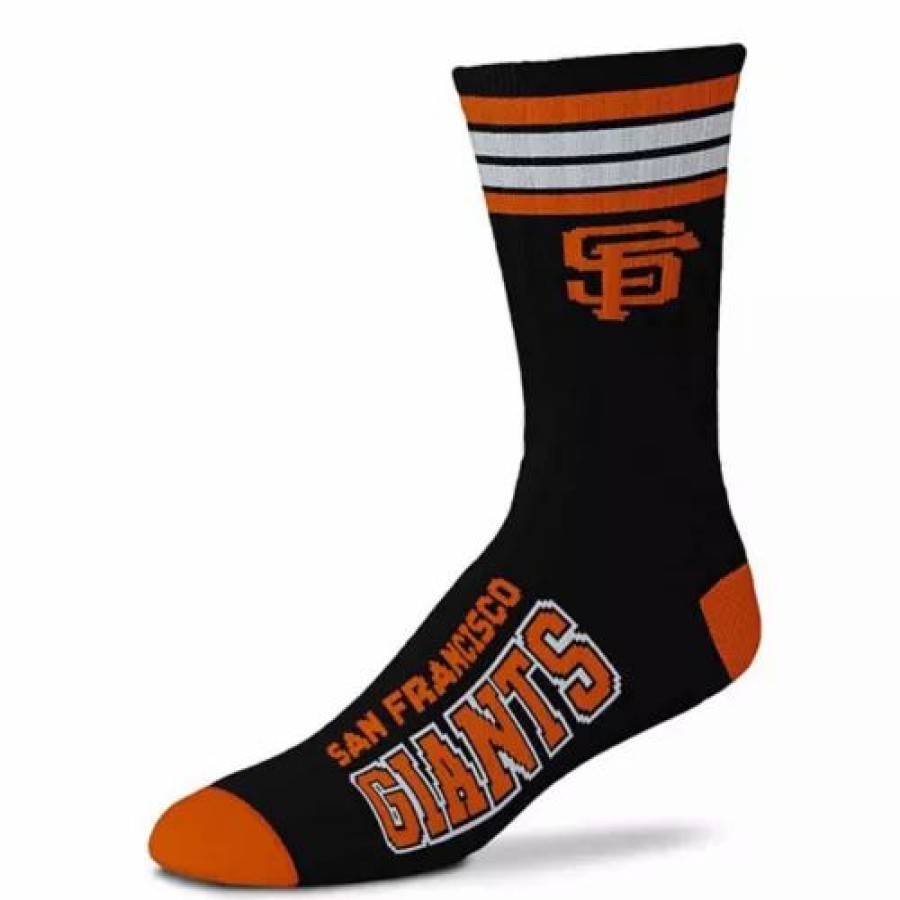 Mlb * | For Bare Feet San Francisco Giants 4 Stripe Deuce Socks