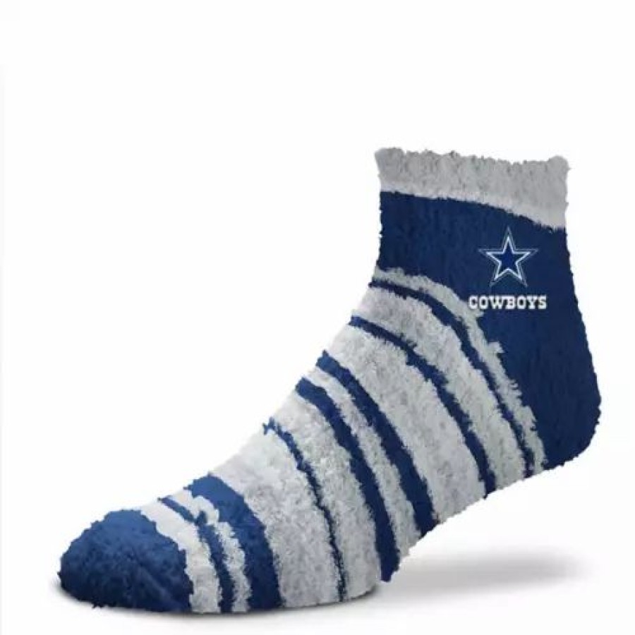 Nfl * | For Bare Feet Women'S Dallas Cowboys Rainbow Ii Socks Navy/Grey