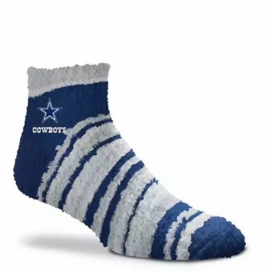 Nfl * | For Bare Feet Women'S Dallas Cowboys Rainbow Ii Socks Navy/Grey