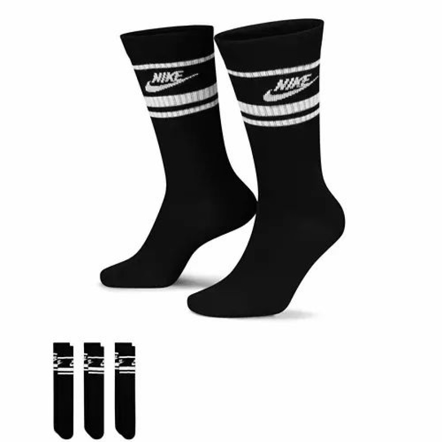 Clothing * | Adult Nike Sportswear Everyday Essential 3 Pack Crew Socks