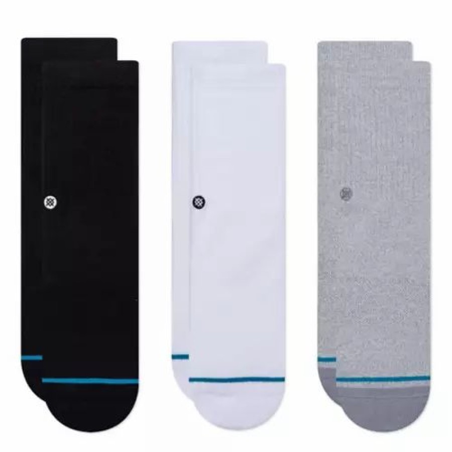 Clothing * | Adult Stance Icon 3 Pack Crew Socks