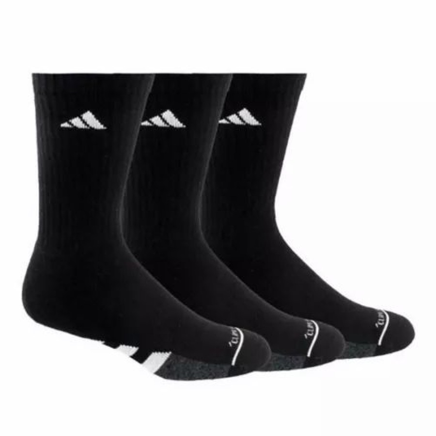 Clothing * | Adult Adidas Cushioned Ii 3 Pack Crew Socks