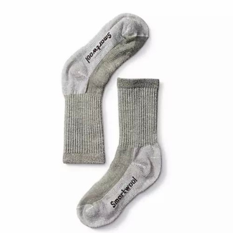 Clothing * | Kids' Smartwool Medium Crew Hiking Socks Taupe