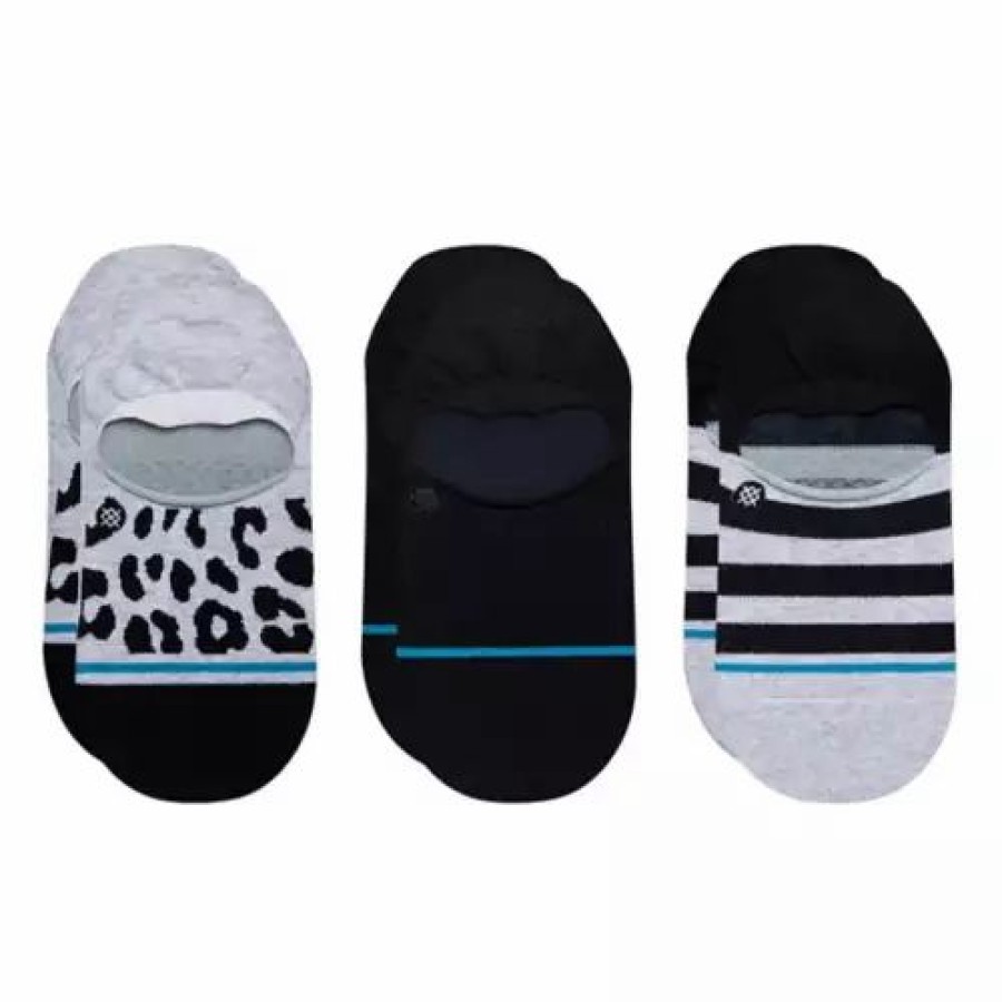 Clothing * | Adult Stance Leopard 3 Pack No Show Socks Multi