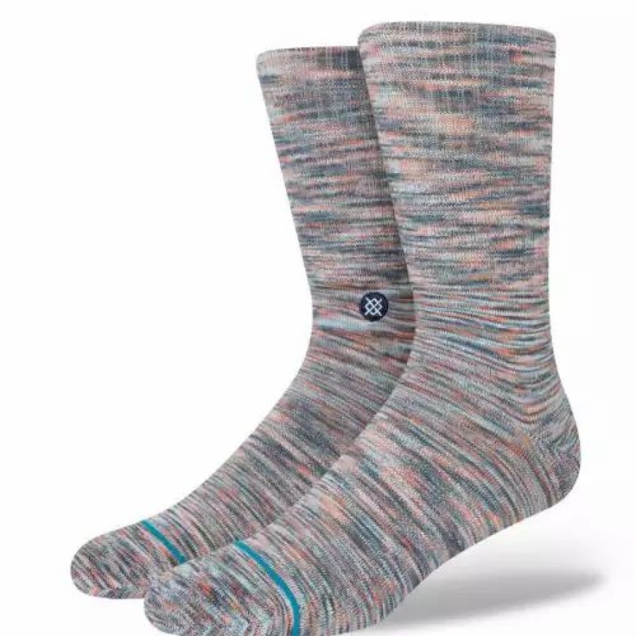 Clothing * | Men'S Stance Cosmics Crew Socks Orange