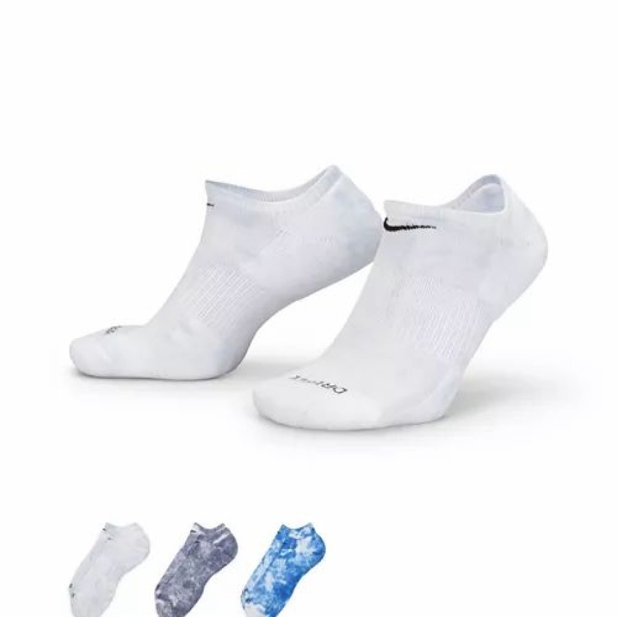 Clothing * | Adult Nike Everyday Plus 3 Pack No Show Socks Multi-Color