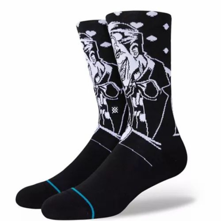 Clothing * | Adult Stance Joker Crew Socks Black