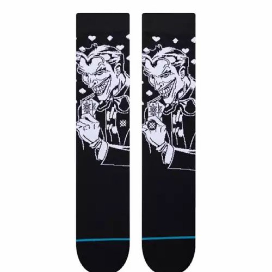 Clothing * | Adult Stance Joker Crew Socks Black