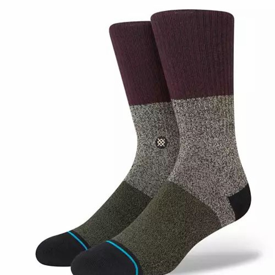 Clothing * | Adult Stance Spectrum 2 Crew Socks Burgundy