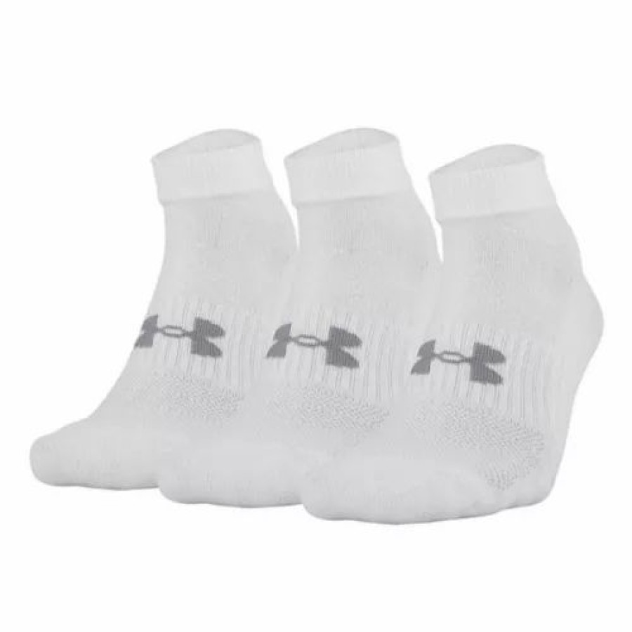 Clothing * | Adult Under Armour Training Cotton 3 Pack Ankle Socks